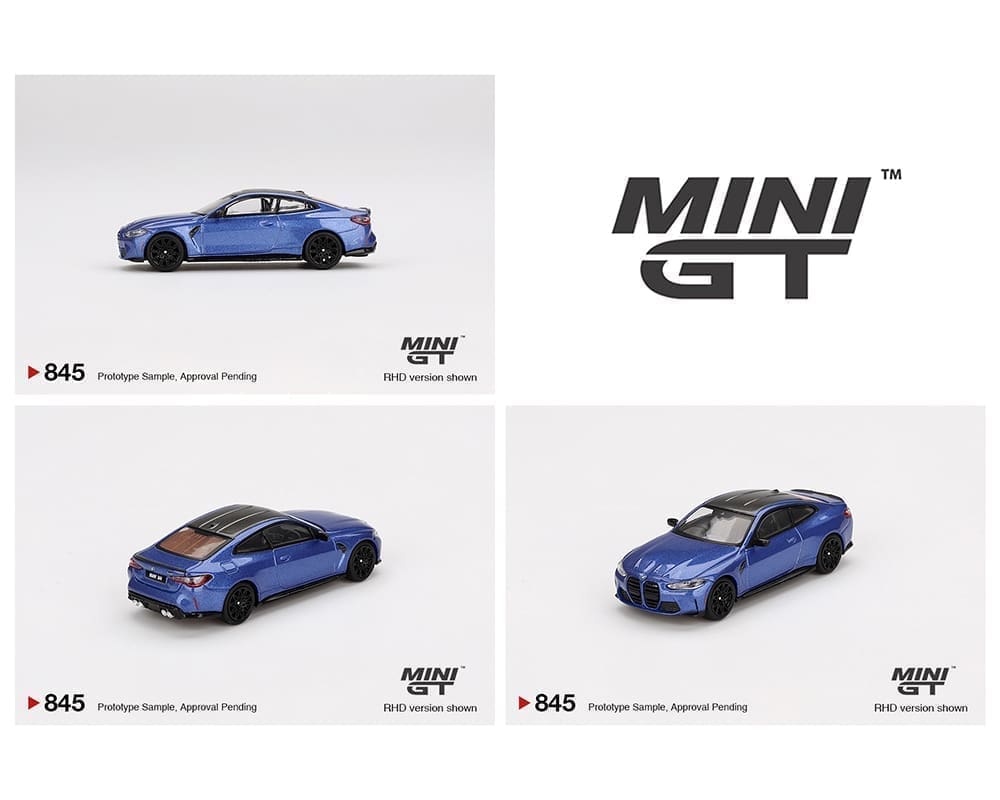 CHASE BMW M4 Competition (G82) – Portimao Blue (Mini GT) Diecast 1:64 Scale Model - TSM MGT00845 - Image 3