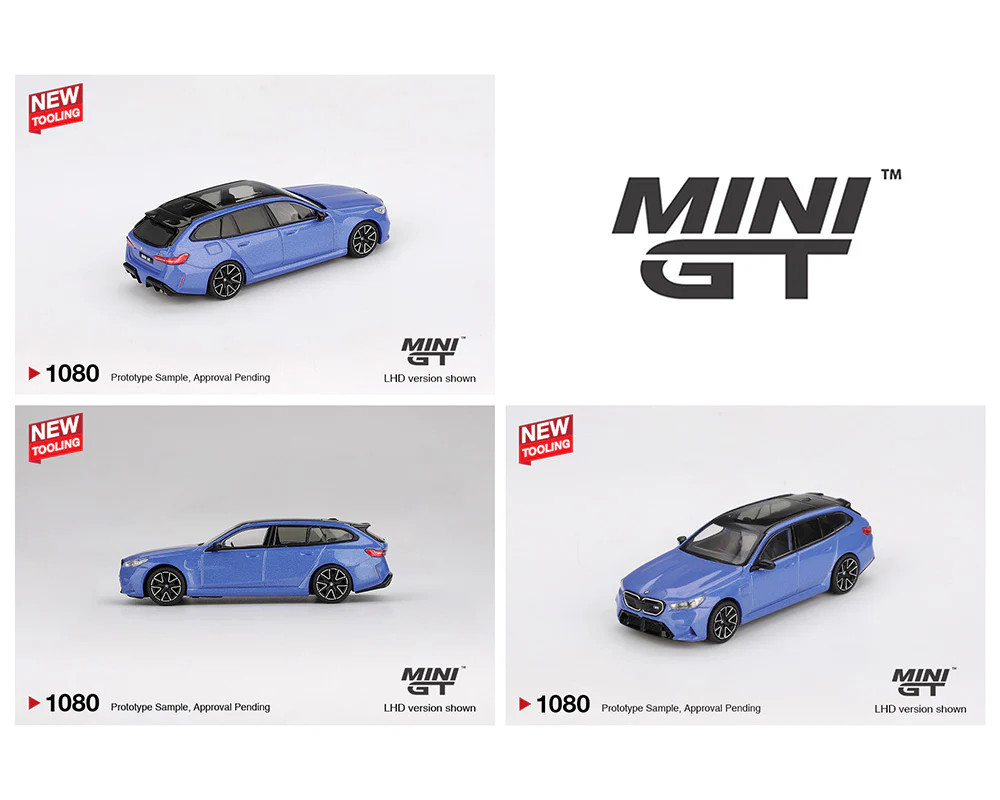 BMW M5 Touring (G99) – Marina Bay Blue Metallic (Mini GT) Diecast 1:64 Scale Model - TSM MGT01080 - Image 2