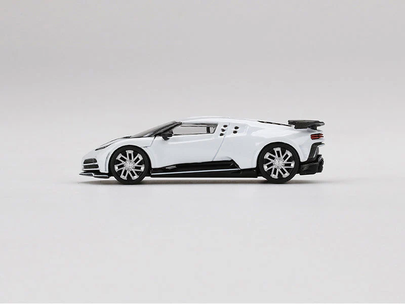 CHASE Bugatti Centodieci White Limited Edition (Mini GT) Diecast 1:64 Scale Model - True Scale Miniatures MGT00337 - Image 4