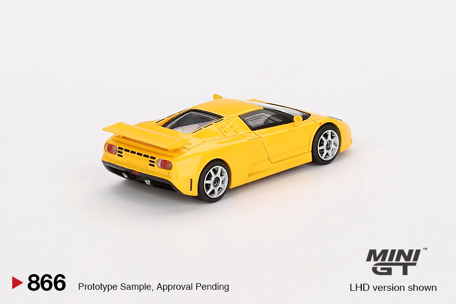 Bugatti EB110 Super Sport Giallo Bugatti – Yellow (Mini GT) Diecast 1:64 Scale Model - TSM MGT00866 - Image 3