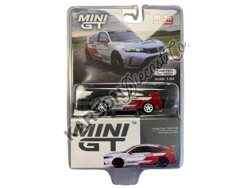 CHASE Honda Civic Type R #2 2023 Pace Car White (Mini GT) Diecast 1:64 Scale Model - TSM MGT00721