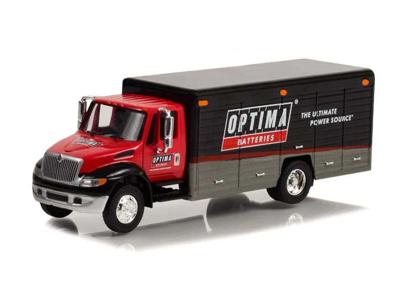 CHASE International Durastar 4400 Delivery Truck - OPTIMA Batteries (H.D. Trucks Series 24) Diecast 1:64 Scale Model - Greenlight 33240C - Image 2