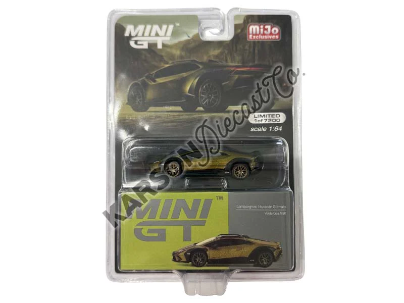CHASE Lamborghini Huracán Sterrato – Verde Gea Matt (Mini GT) Diecast 1:64 Scale Model - TSM MGT00779