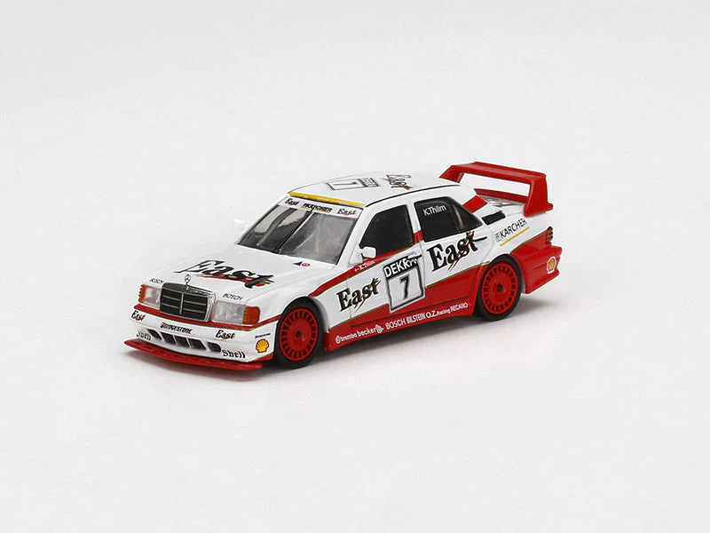 CHASE Mercedes Benz 190E 2.5-16 Evolution II #7 East DTM (MINI GT) Diecast 1:64 Model - True Scale Miniatures MGT00239 - Image 2