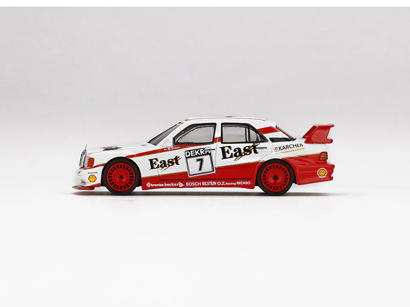 CHASE Mercedes Benz 190E 2.5-16 Evolution II #7 East DTM (MINI GT) Diecast 1:64 Model - True Scale Miniatures MGT00239 - Image 4