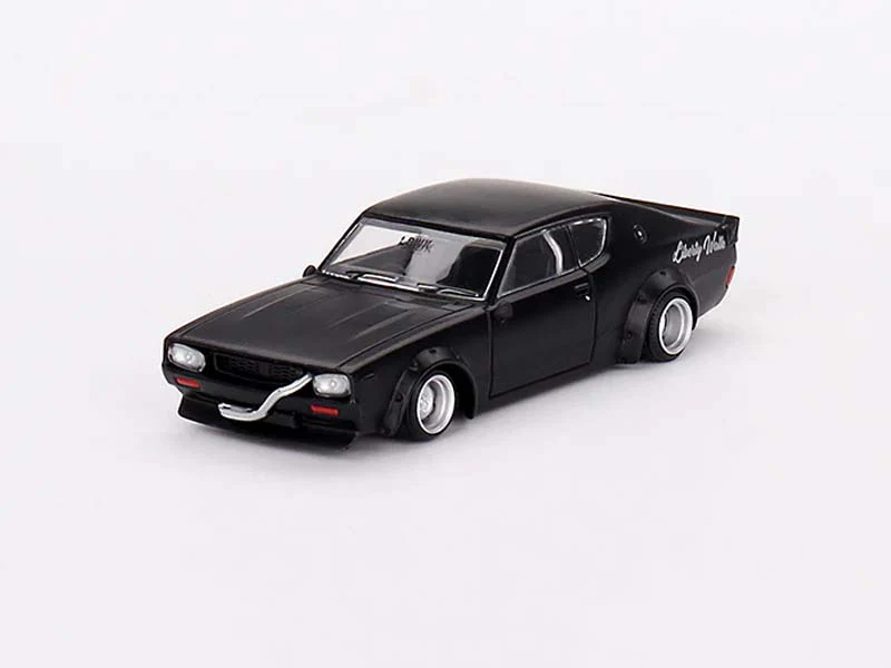 CHASE Nissan Skyline Kenmeri Liberty Walk – Matt Black (Mini GT) Diecast 1:64 Scale Model - TSM MGT00655 - Image 2
