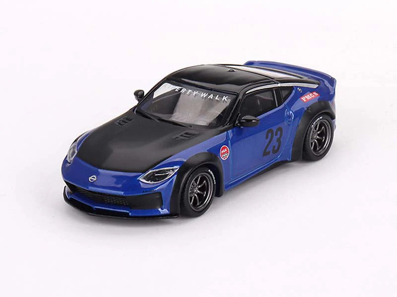 CHASE Nissan Z LB★NATION WORKS Serian Blue – Mijo Exclusives (Mini GT) Diecast 1:64 Scale Model - TSM MGT00732 - Image 2