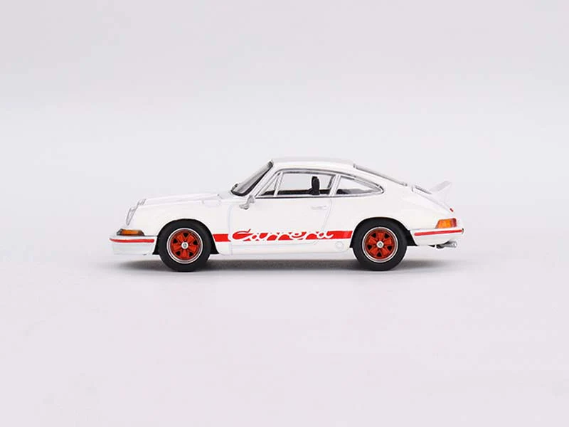 CHASE Porsche 911 Carrera RS 2.7 Grand Prix White w/ Red Livery (Mini GT) Diecast 1:64 Scale Model - TSM MGT00612 - Image 4