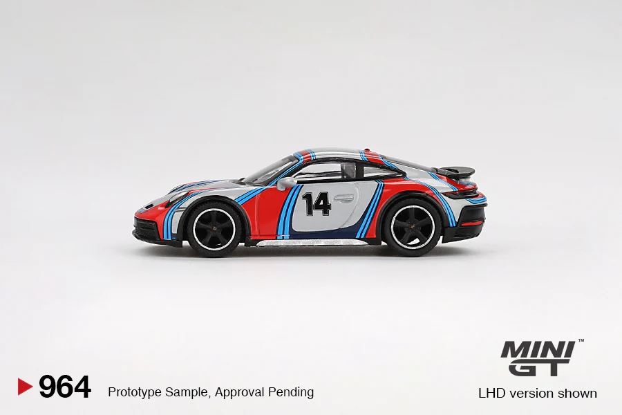 Porsche 911 Dakar (Rally 1974) Ice Grey Metallic (Mini GT) Diecast 1:64 Scale Model - TSM MGT00964 - Image 2