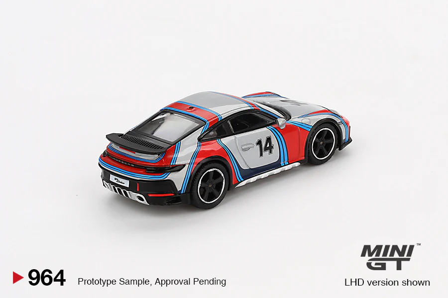 Porsche 911 Dakar (Rally 1974) Ice Grey Metallic (Mini GT) Diecast 1:64 Scale Model - TSM MGT00964 - Image 3