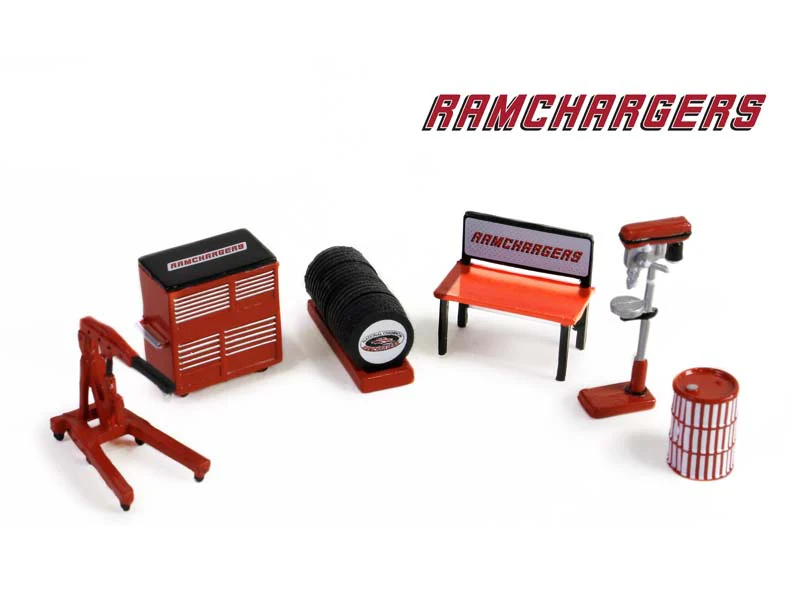 CHASE Ramchargers Auto Body Shop - (Shop Tool Accessories Series 6) Diecast 1:64 Scale Models - Greenlight 16200C - Image 2
