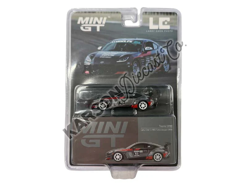 CHASE Toyota GR86  Larry Chen’s HKS Turbocharged GR86 – Grey (Mini GT) Diecast 1:64 Scale Model - TSM MGT00820