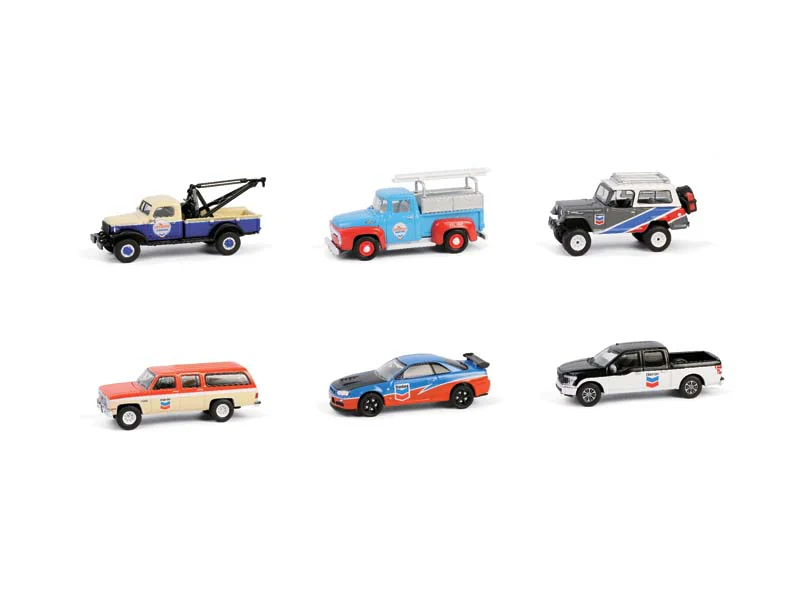 (Chevron Special Edition Series 1) SET OF 6 Diecast 1:64 Scale Models - Greenlight 41175