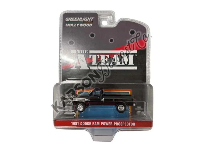 CHROME CHASE 1981 Dodge Power Ram Prospector - The A-Team (Hollywood Series 43) Diecast 1:64 Scale Model - Greenlight 62040C
