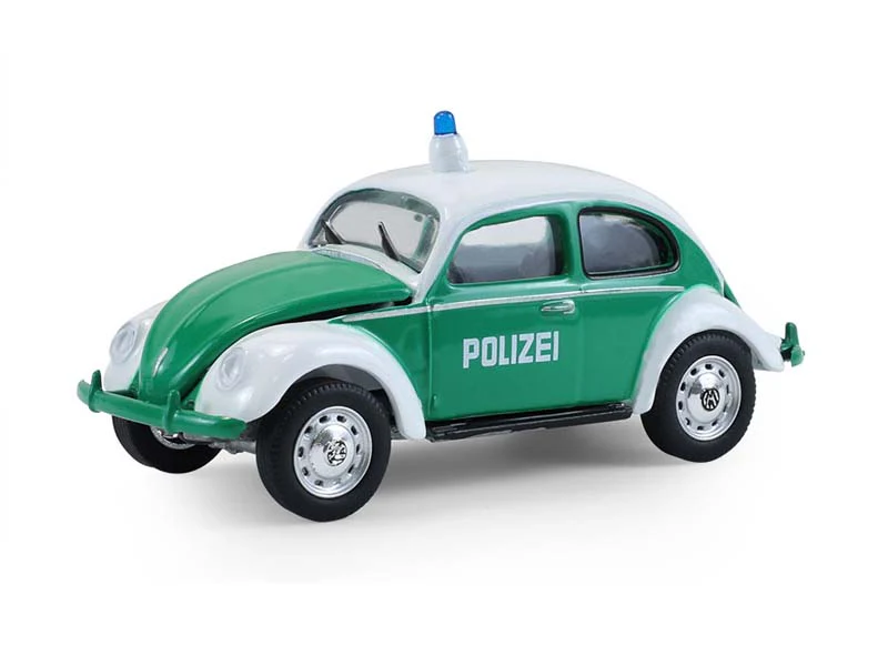 Classic Volkswagen Beetle - Koblenz Germany Polizei (Hot Pursuit Series 47) Diecast 1:64 Scale Model - Greenlight 43050A