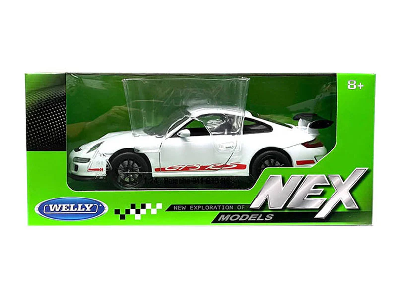 Porsche 911 (997) GT3 RS - White (NEX Models) Diecast 1:24 Scale Model Car - Welly 22495WH - Image 2