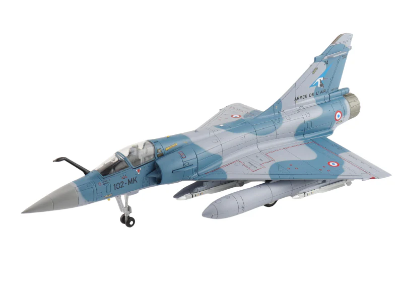 Dassault Mirage 2000-5 102-MK French Air Force (2 x 2000l fuel tank, 1x 1300l fuel tank 2 x MICA IR, 4 x MICA EM) Diecast 1:72 Scale Model - Hobby Master HA1619