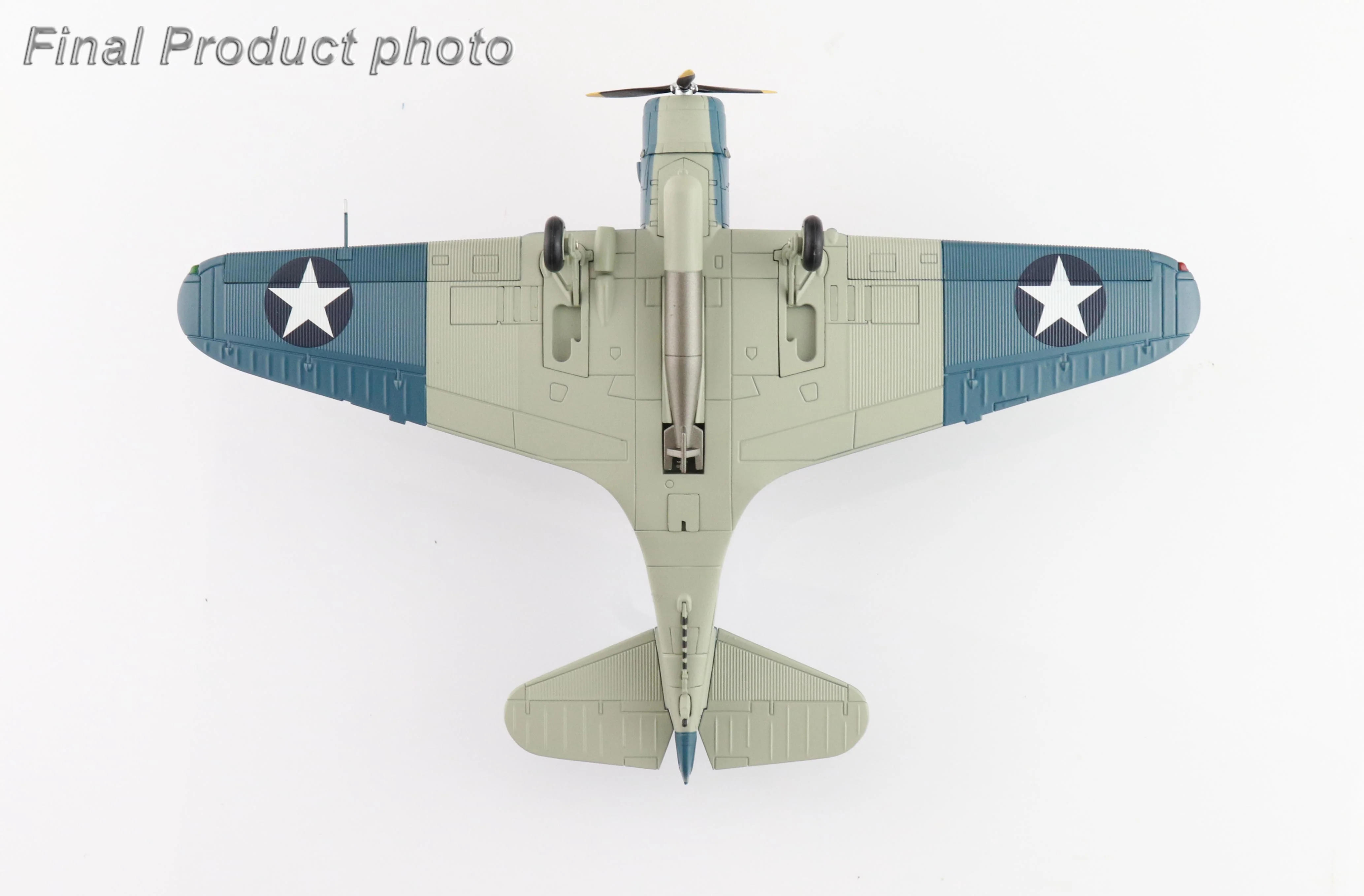 Douglas TBD-1 Devastator Battle of Midway Black 1 Lt Cdr EE Lindsey VT-6 USS Enterprise 4th June 1942 Diecast 1:72 Scale Model - Hobby Master SM8012 - Image 5