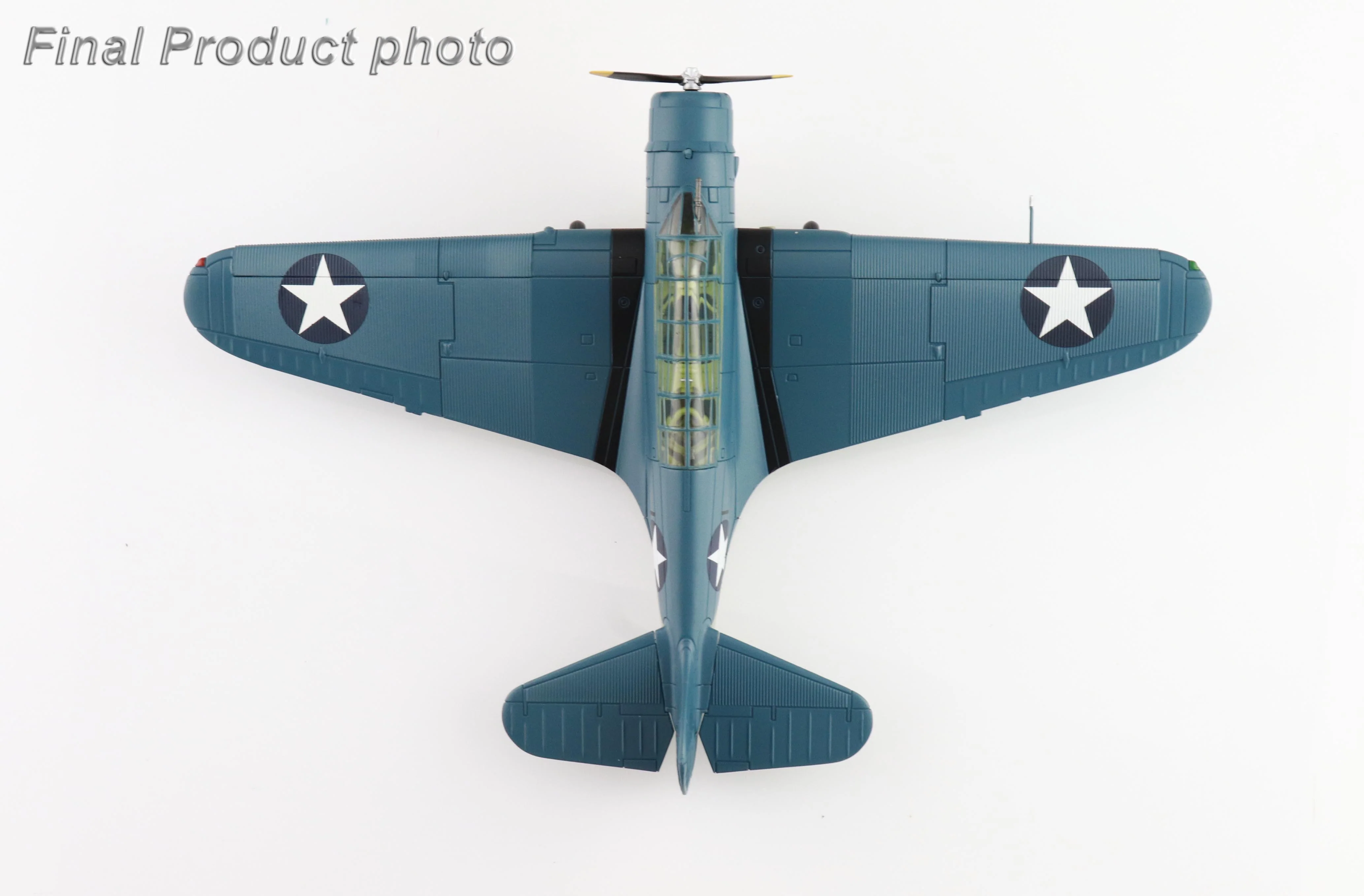 Douglas TBD-1 Devastator Battle of Midway Black 1 Lt Cdr EE Lindsey VT-6 USS Enterprise 4th June 1942 Diecast 1:72 Scale Model - Hobby Master SM8012 - Image 6