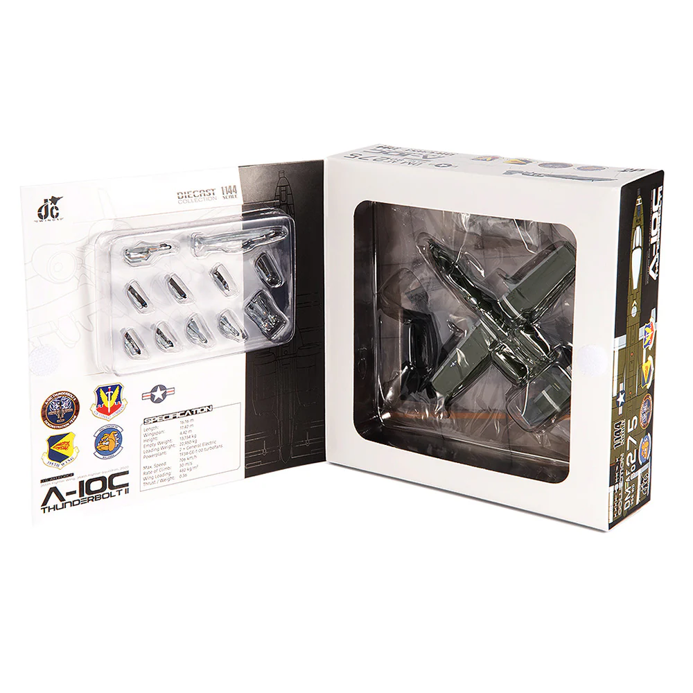 Fairchild Republic A-10C Thunderbolt II U.S. Air Force 355th Fighter Wing Diecast 1:144 Scale Model - JC Wings JCW-144-A10-003 - Image 9