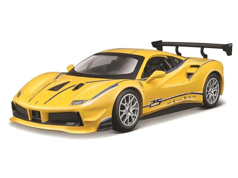 Ferrari 488 Challenger - Yellow (Ferrari Racing) Diecast 1:24 Scale Model - Bburago 26307YLW