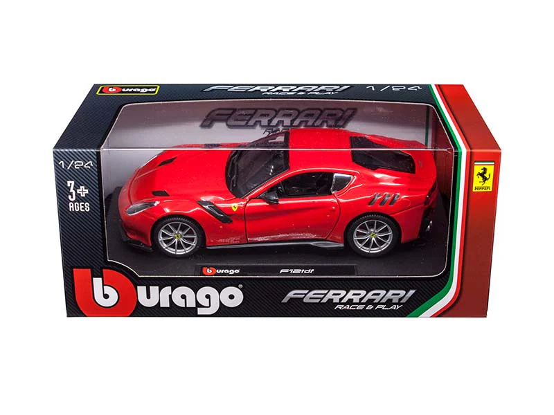 Ferrari F12TDF - Red Diecast 1:24 Scale Model - Bburago 26021RD - Image 2