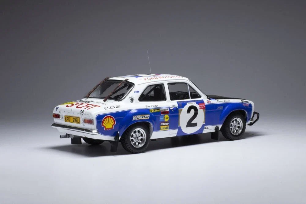 Ford Escort MkI RS 1600 #2 Safari Rally 1973 R.Clark/J.Porter Diecast 1:18 Scale Model - IXO 18RMC075A2 - Image 2