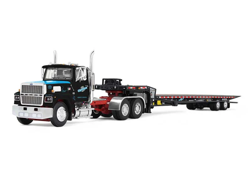 Ford LTL 9000 Day Cab & Landoll 440B-50CA Traveling Axle Trailer (Legacy Series #3: Cappello Heavy Transport) Diecast 1:64 Scale Model - DCP 69-2174