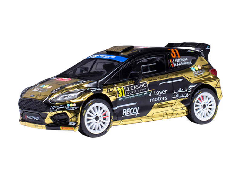 Ford Puma Rally2 #31 J.Wartique - M.Andrnak Rallye Monte-Carlo 2024 Diecast 1:43 Scale Model - IXO America RAM924SPLQ22