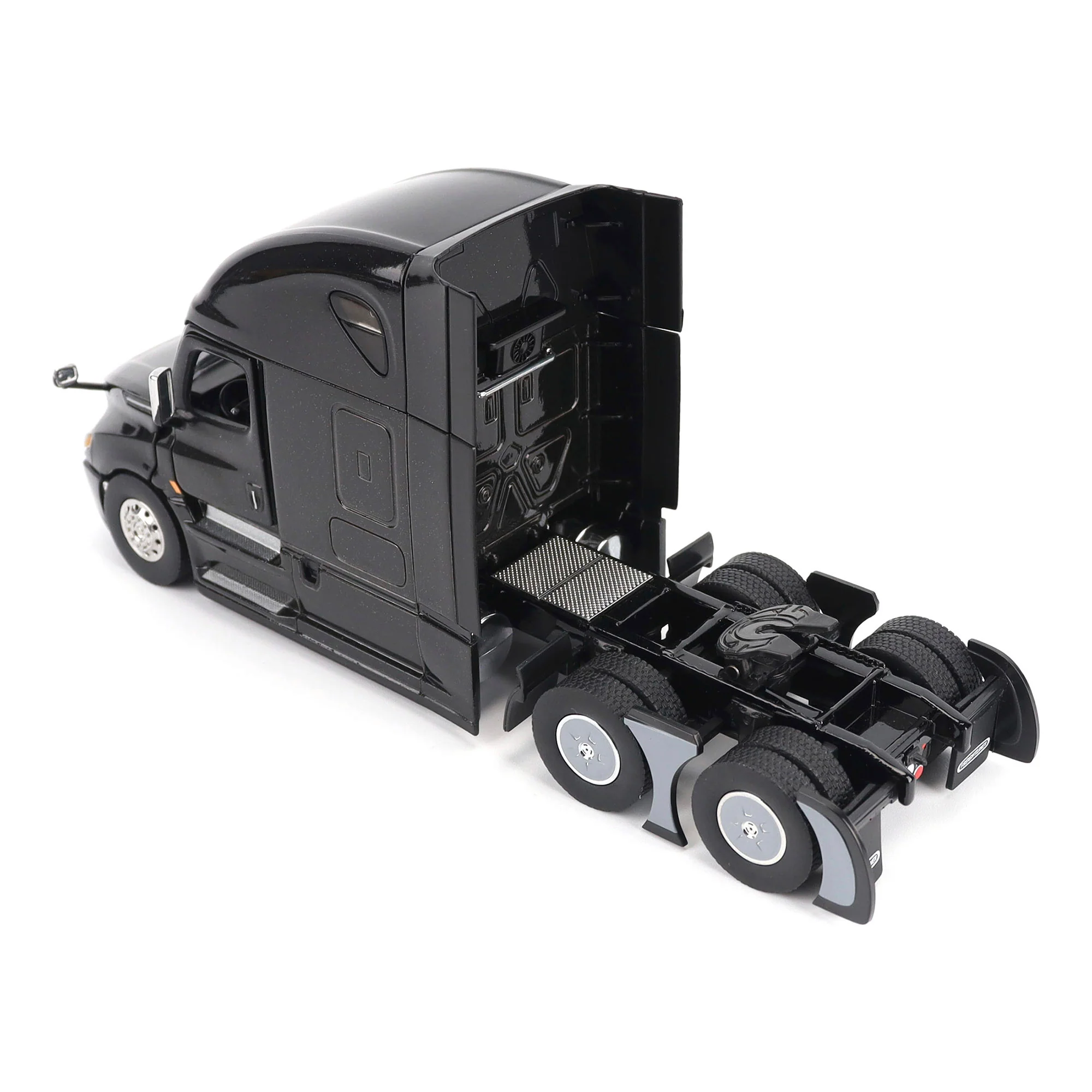 Freightliner Cascadia SBFA Tandem w/ 72" Sleeper - Black Diecast 1:50 Scale Model - Diecast Master 71126 - Image 7