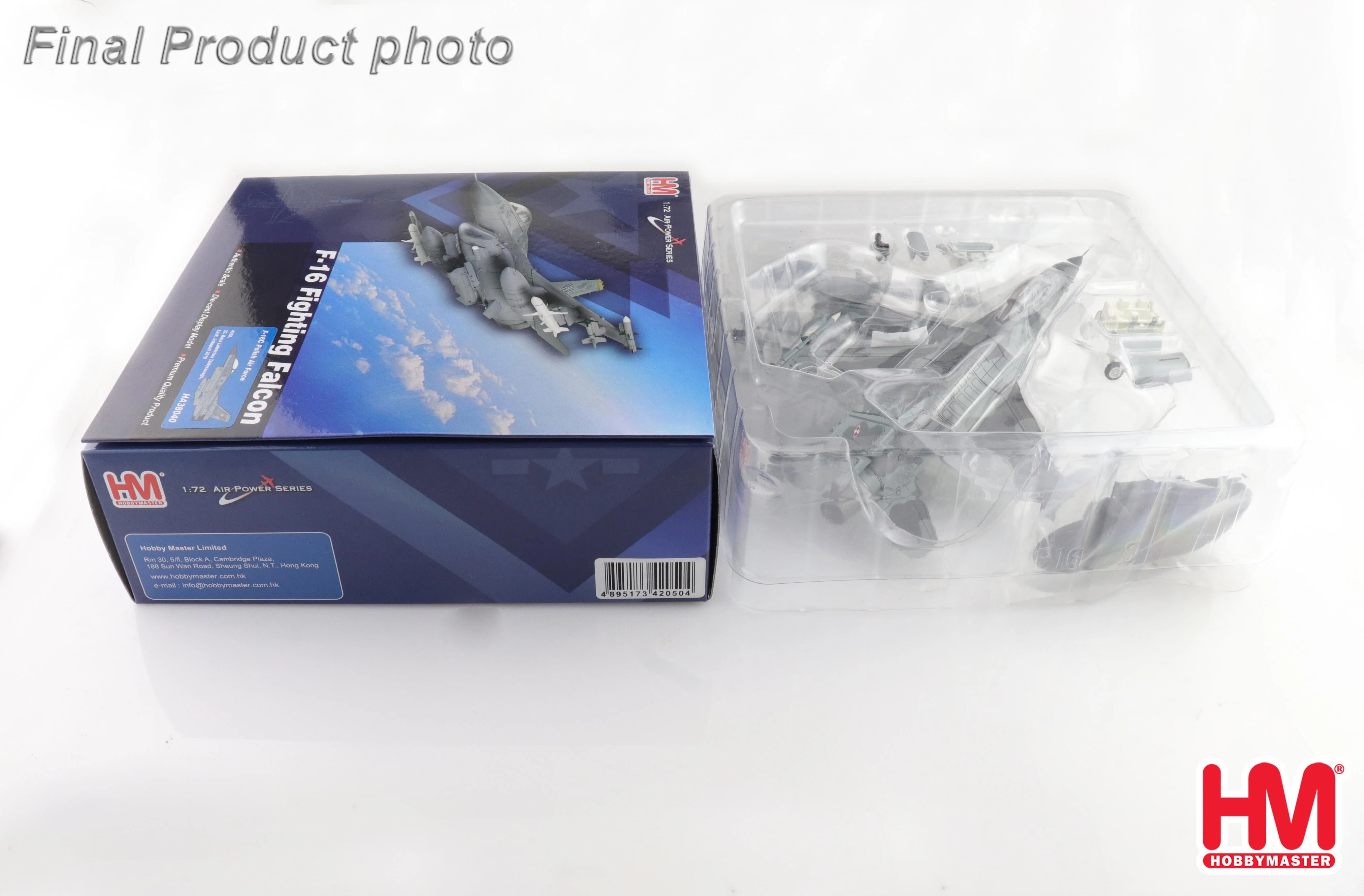 General Dynamics F-16C Polish Air Force 4068, 32. Baza Lotnictwa Taktycznego, Łask, listopad 2019 Diecast 1:72 Scale Model - Hobby Master HA38040 - Image 7