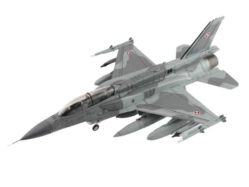 General Dynamics F-16D Polish Air Force (Red Flag) 4087, 31. Baza Lotnictwa Taktycznego, Alaska June 2012 Diecast 1:72 Scale Model - Hobby Master HA38041