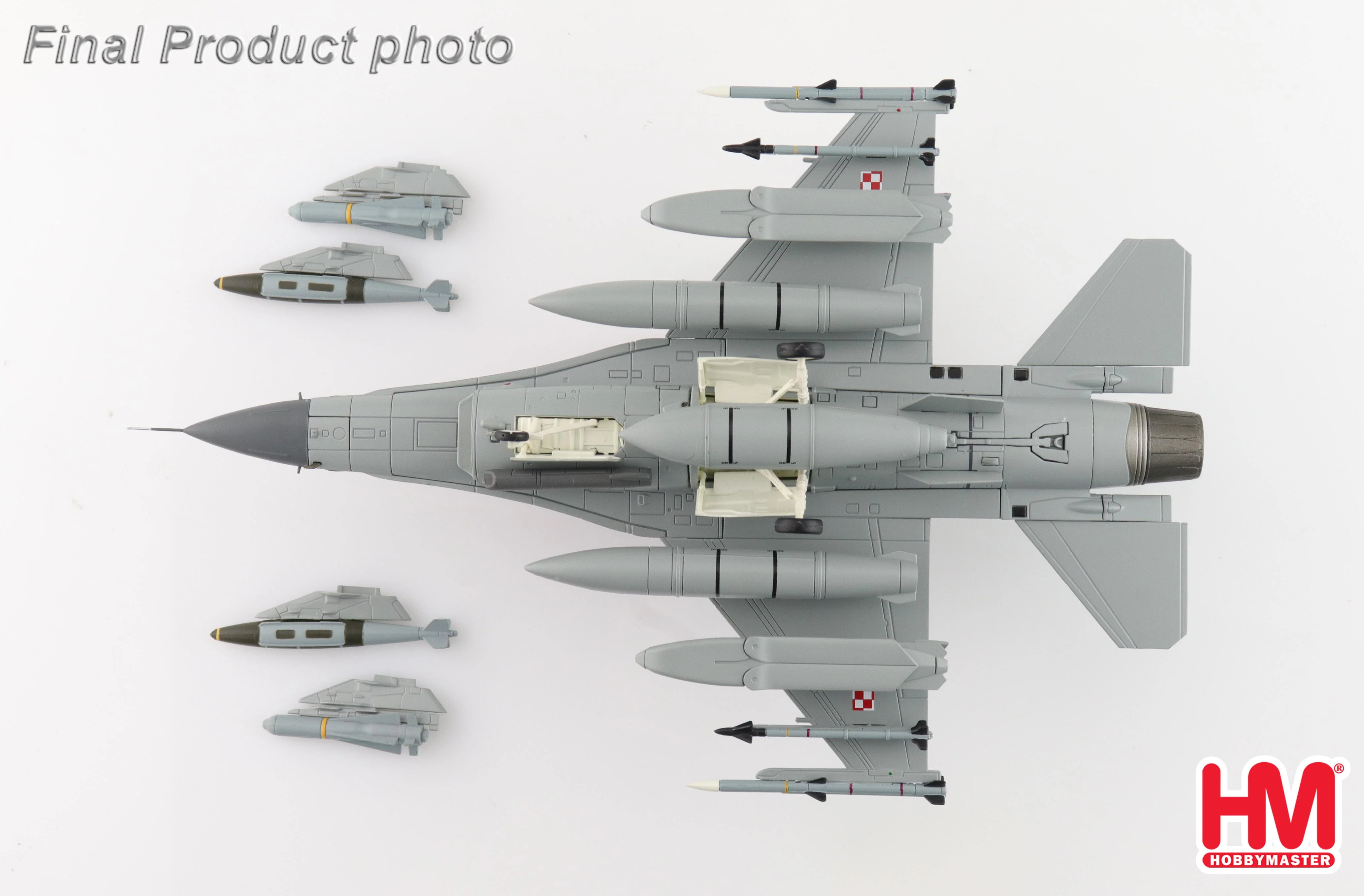 General Dynamics F-16D Polish Air Force (Red Flag) 4087, 31. Baza Lotnictwa Taktycznego, Alaska June 2012 Diecast 1:72 Scale Model - Hobby Master HA38041 - Image 5