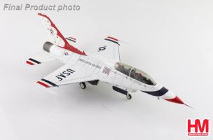 General Dynamics F-16D Thunderbirds No.7 plane USAF Nellis AFB 2017 Diecast 1:72 Scale Model - Hobby Master HA38045 - Image 2