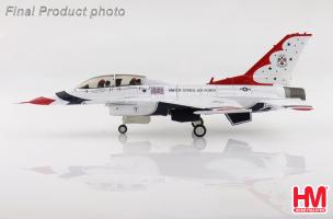 General Dynamics F-16D Thunderbirds No.7 plane USAF Nellis AFB 2017 Diecast 1:72 Scale Model - Hobby Master HA38045 - Image 3