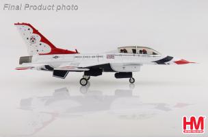 General Dynamics F-16D Thunderbirds No.7 plane USAF Nellis AFB 2017 Diecast 1:72 Scale Model - Hobby Master HA38045 - Image 5