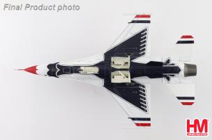 General Dynamics F-16D Thunderbirds No.7 plane USAF Nellis AFB 2017 Diecast 1:72 Scale Model - Hobby Master HA38045 - Image 6
