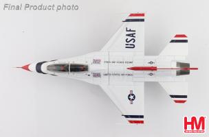 General Dynamics F-16D Thunderbirds No.7 plane USAF Nellis AFB 2017 Diecast 1:72 Scale Model - Hobby Master HA38045 - Image 7