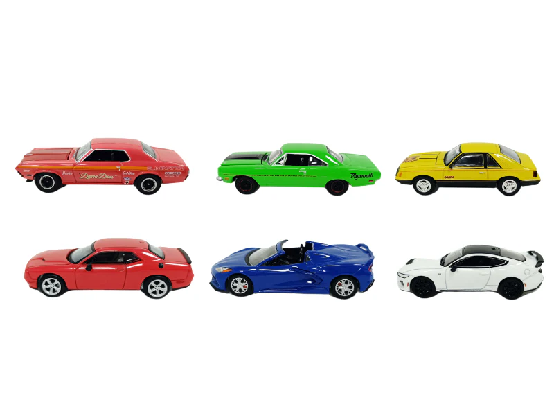 (GL Muscle Series 30) SET OF 6 Diecast 1:64 Scale Models - Greenlight 13370 - Image 2