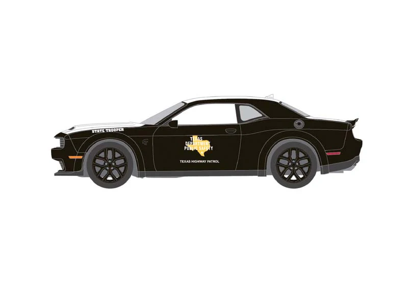 2020 Dodge Challenger SRT Hellcat - Texas Department of Public Safety (Hot Pursuit Series 47) Diecast 1:64 Scale Model - Greenlight 43050E - Image 9