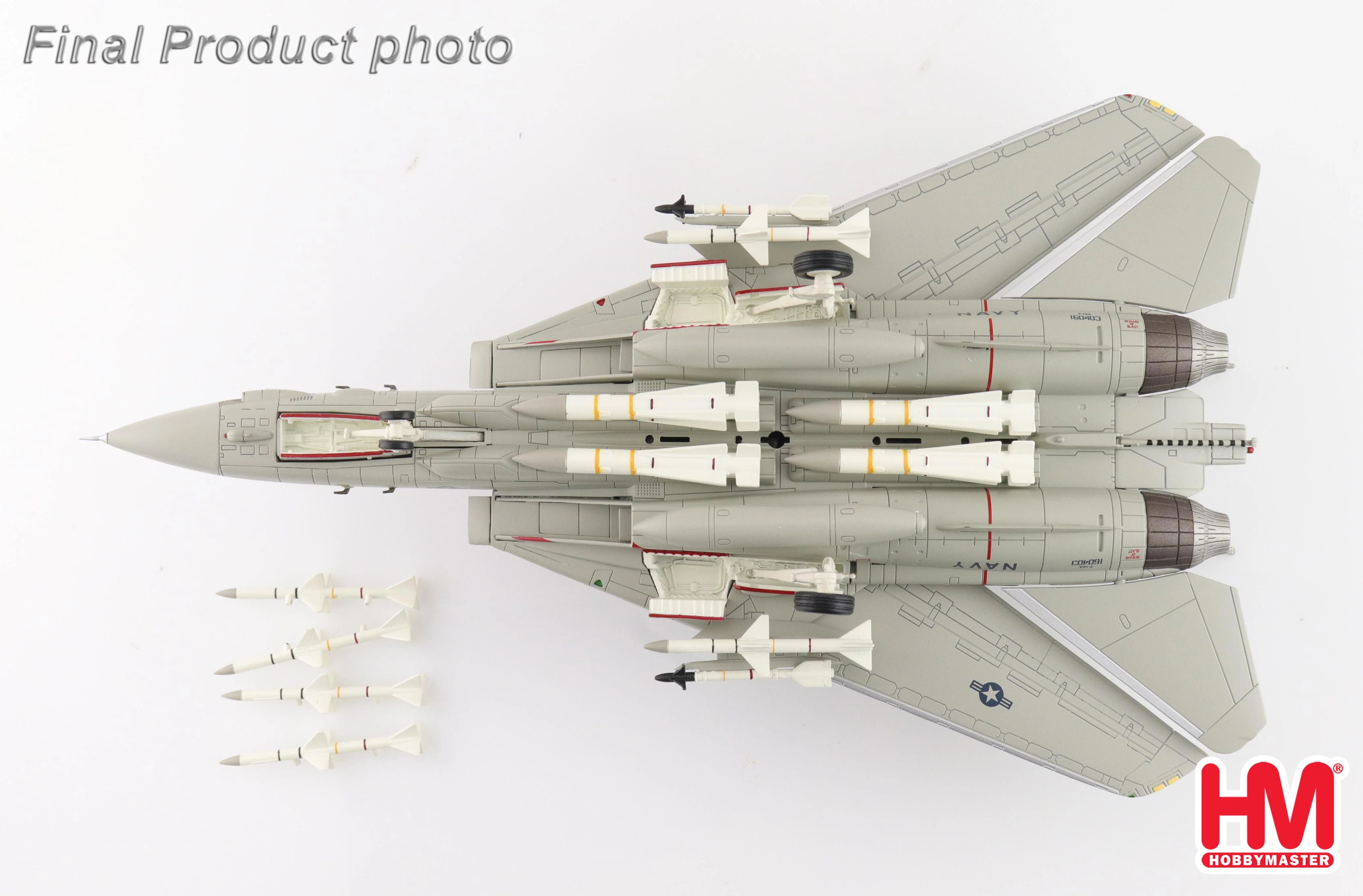 Grumman F-14A Tomcat (Sukhoi Killer) 160403 VF-41 USS Nimitz, August 1981 Diecast 1:72 Scale Model - Hobby Master HA5256 - Image 5