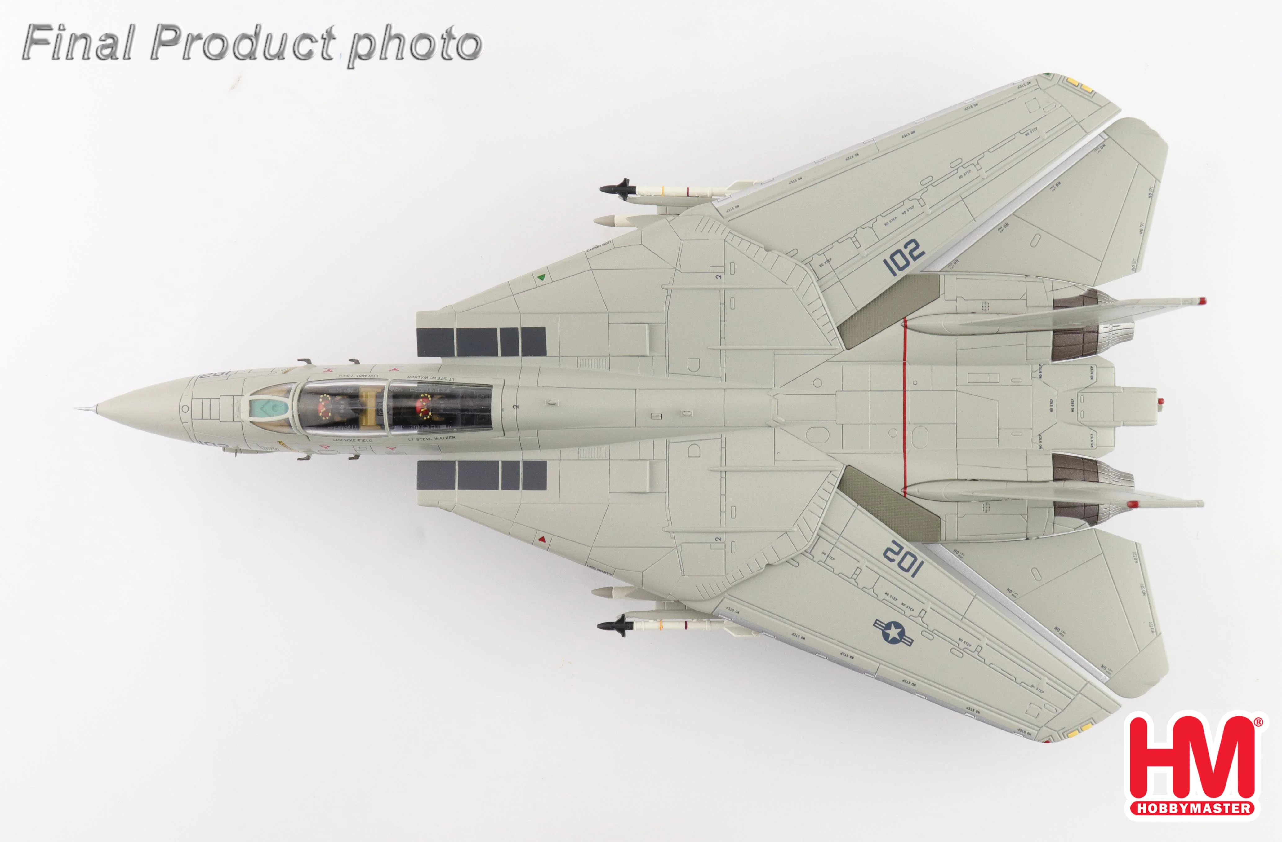 Grumman F-14A Tomcat (Sukhoi Killer) 160403 VF-41 USS Nimitz, August 1981 Diecast 1:72 Scale Model - Hobby Master HA5256 - Image 6