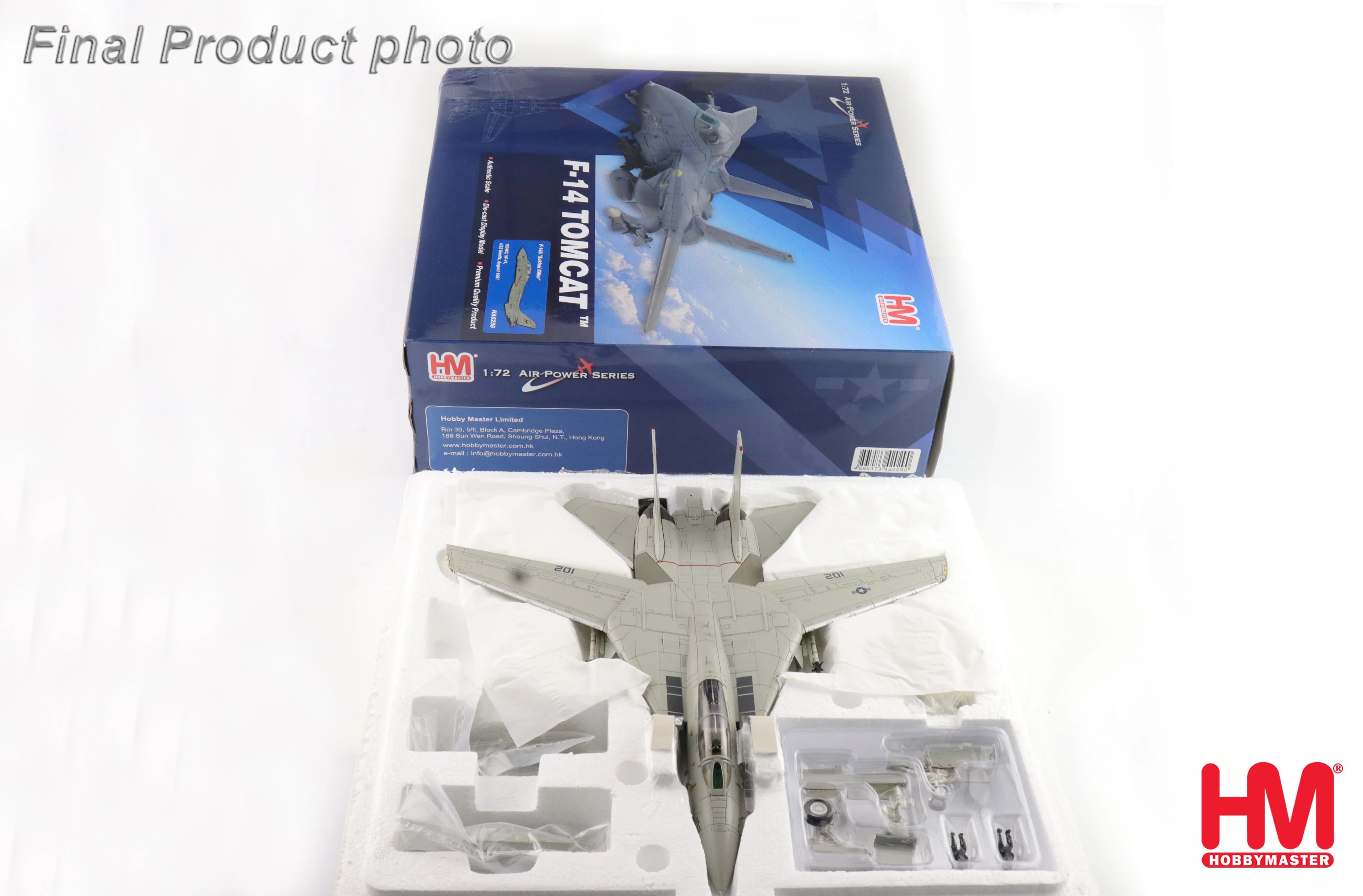 Grumman F-14A Tomcat (Sukhoi Killer) 160403 VF-41 USS Nimitz, August 1981 Diecast 1:72 Scale Model - Hobby Master HA5256 - Image 8