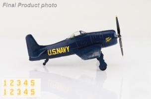 Grumman F8F-1B Blue Angels US Navy, 1946 season (with decals for 1 to 5 airplanes) Diecast 1:72 Scale Model - Hobby Master SM1012 - Image 6