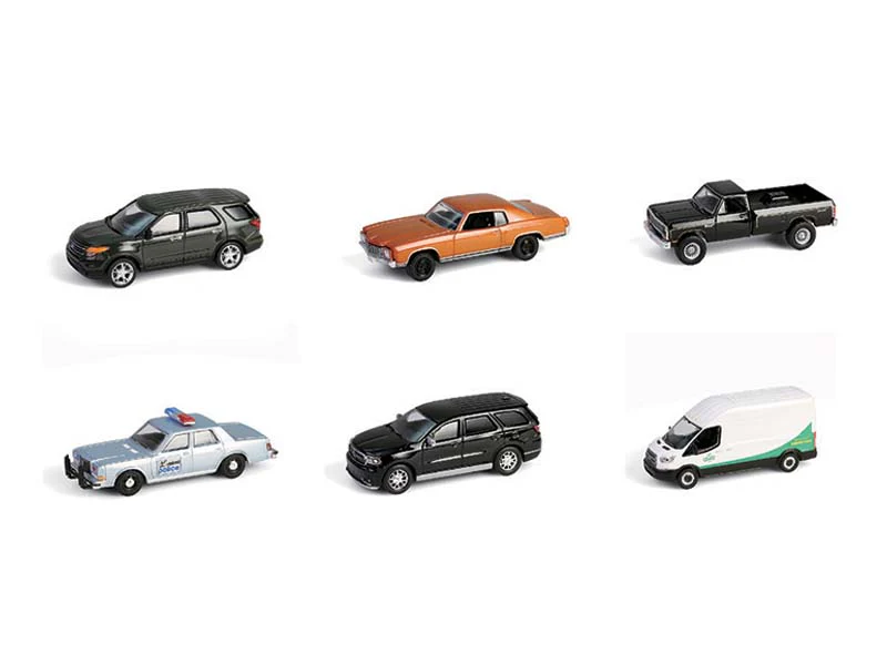 (Hollywood Series 43) SET OF 6 Diecast 1:64 Scale Models - Greenlight 62040