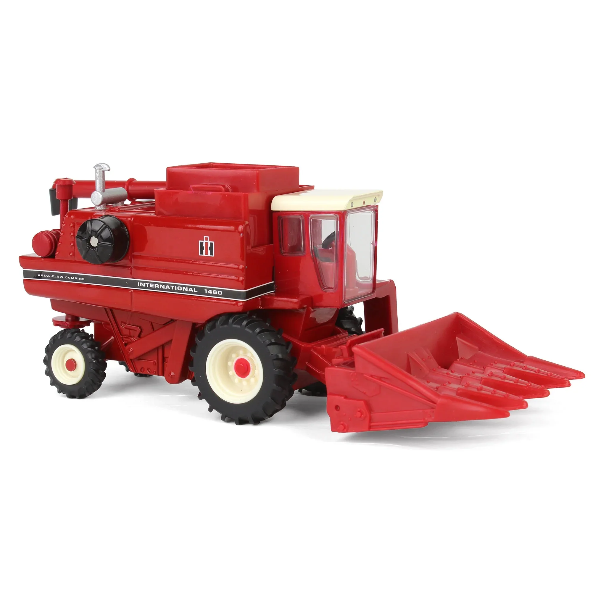International 1460 Combine w/ Rear Wheel Assist, Corn Head & Grain Head Diecast 1:64 Scale Model - ERTL 44469 - Image 9