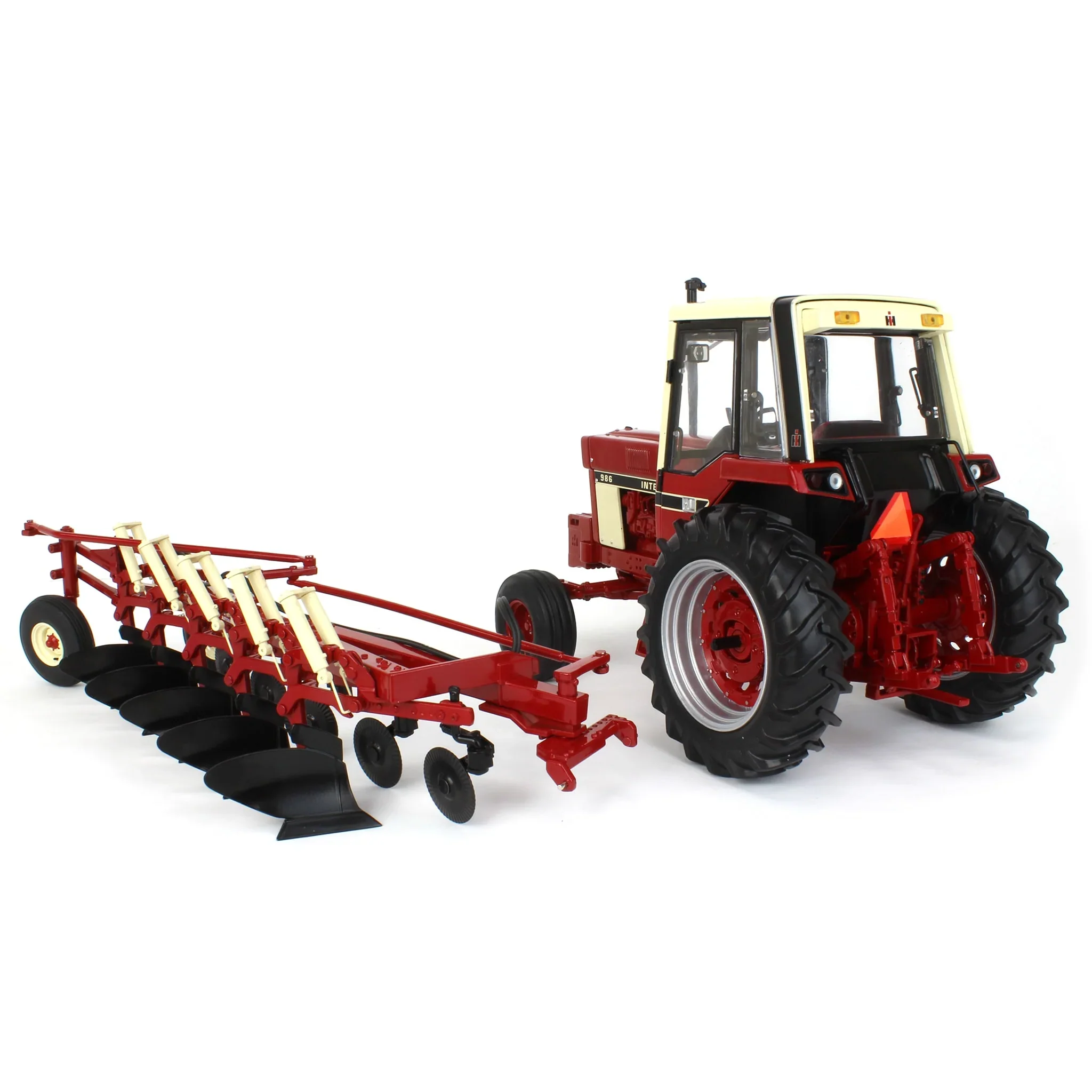 International Harvester 986 w/ Cab & 720 Plow (Precision Heritage Series) Diecast 1:16 Scale Model - ERTL ZFN44309 - Image 6