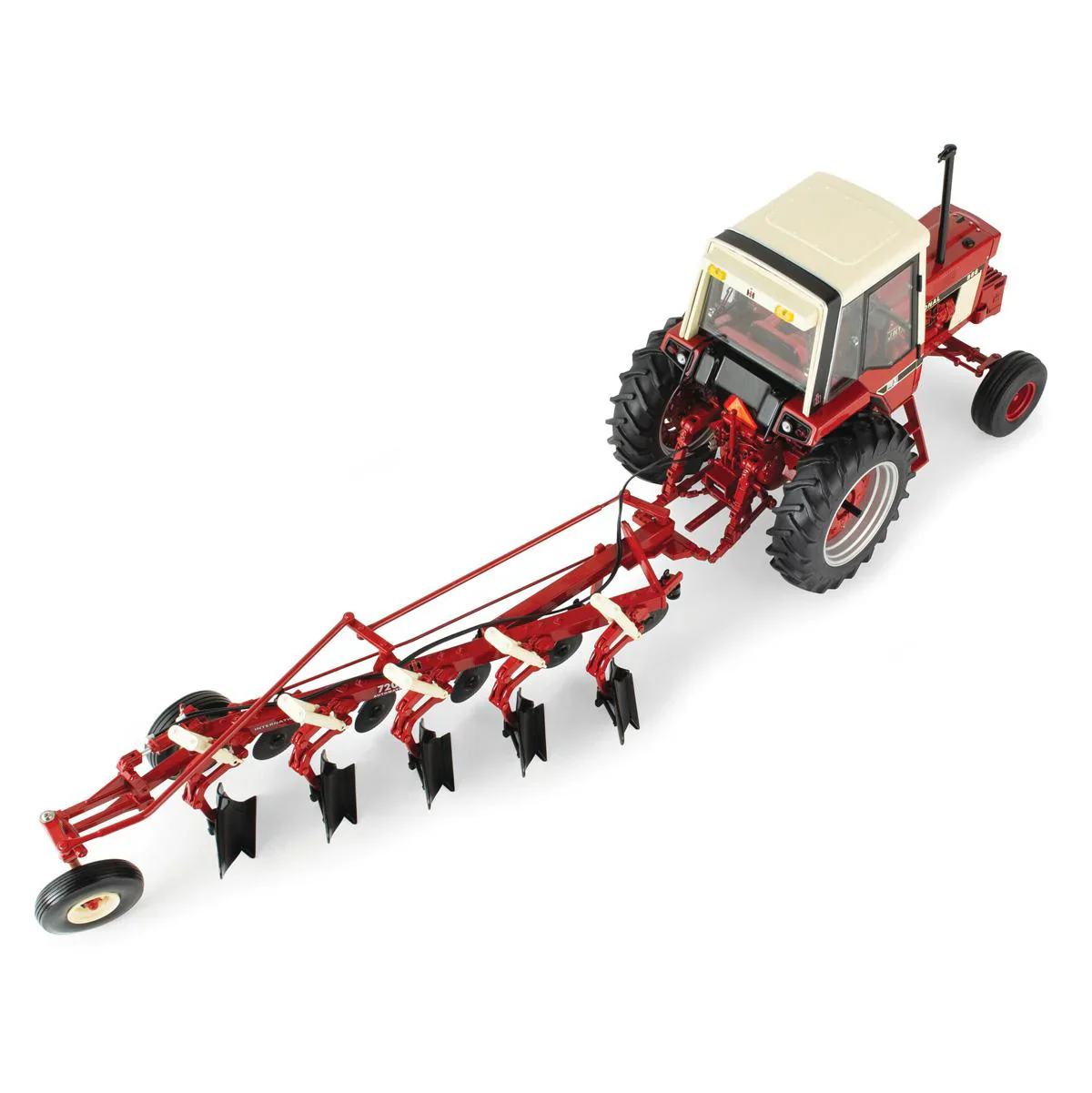 International Harvester 986 w/ Cab & 720 Plow (Precision Heritage Series) Diecast 1:16 Scale Model - ERTL ZFN44309 - Image 8