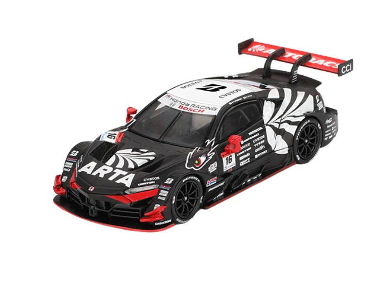 Japan Exclusive Honda NSX-GT Type S GT500 #16 - ARTA MUGEN NSX-GT 2023 SUPER GT Series (Mini GT) Diecast 1:64 Scale Model - TSM MGT00787