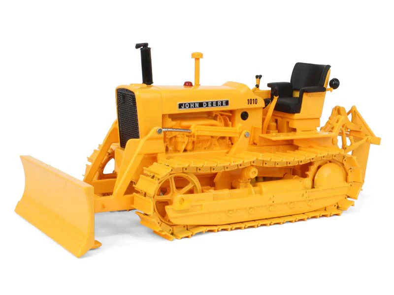 John Deere 1010 Crawler w/ Front Blade, Rear Ripper & Die-cast Tracks (Prestige Collection) Diecast 1:16 Scale Model - ERTL 45858